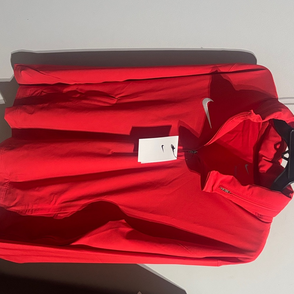 Nike Red Half-Zip Performance Pullover NWT - image 1